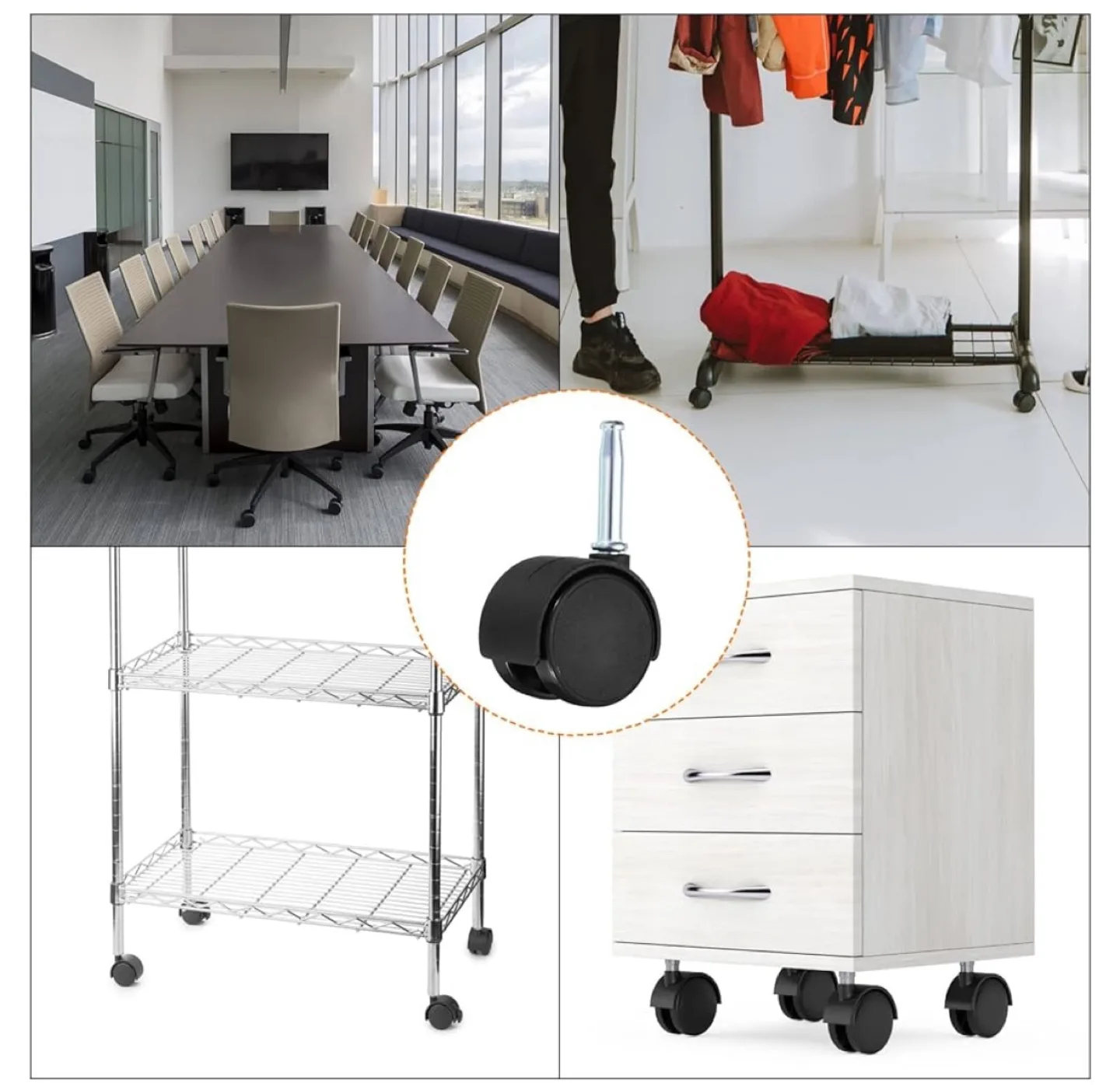 8 Caster Wheels for Furniture image indicator(5)