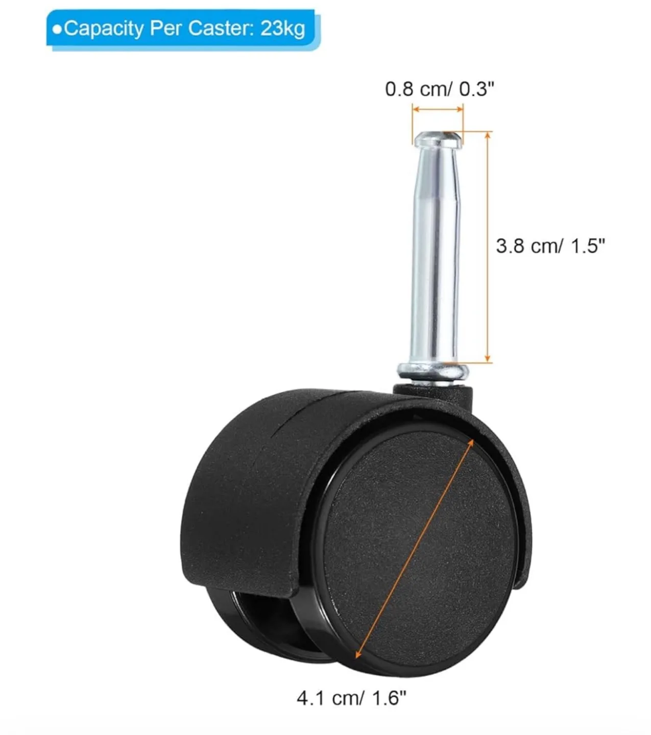 8 Caster Wheels for Furniture image indicator(2)