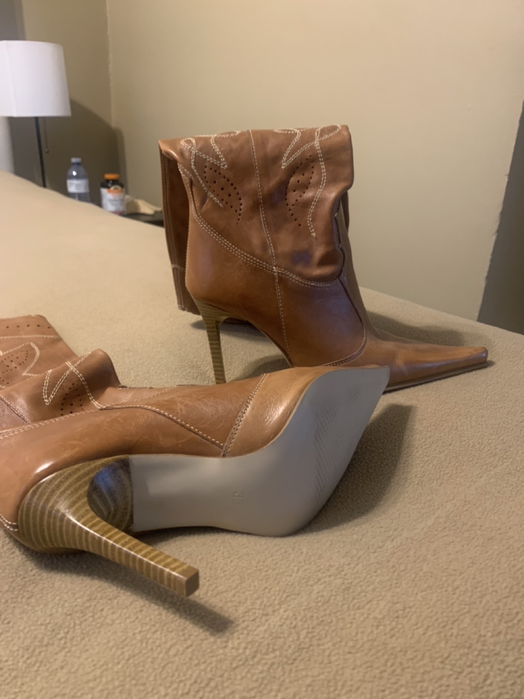 Brown Leather Knee High Boots - photo 3