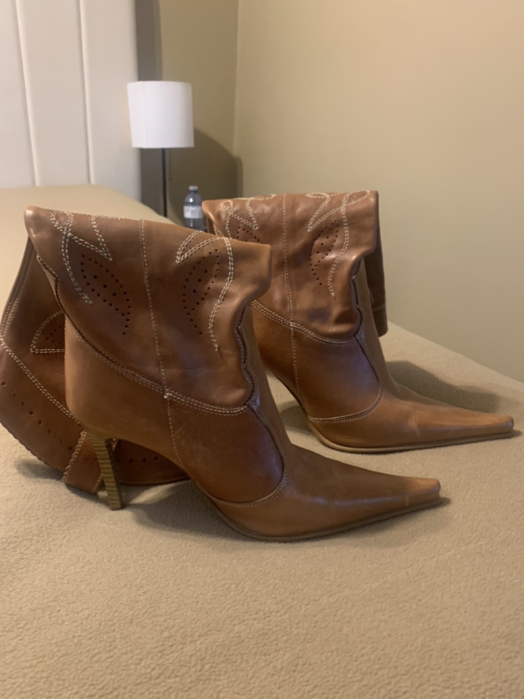 Brown Leather Knee High Boots - photo 4