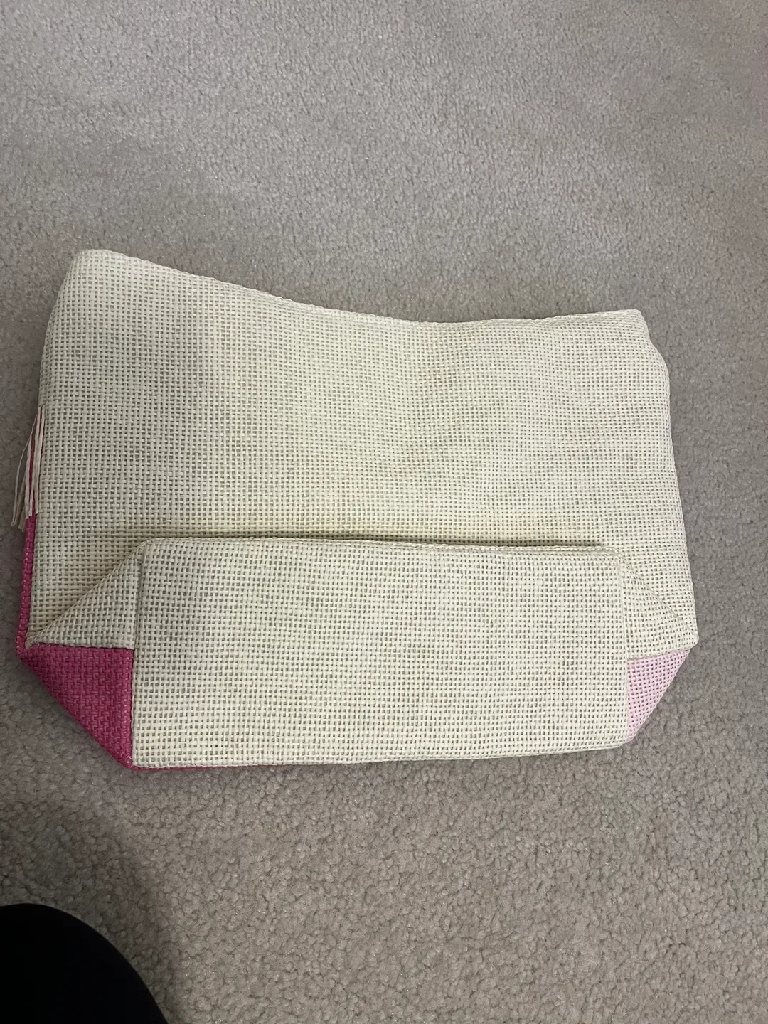 Pink and White  Sequin Tote Bag image indicator(3)