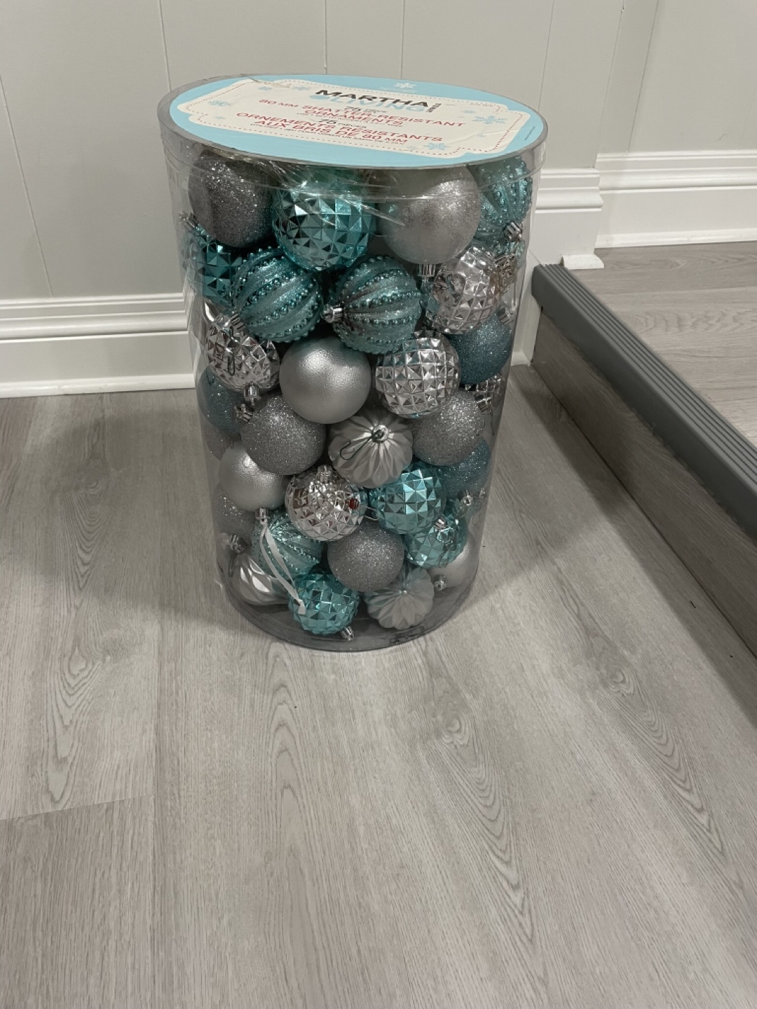 Martha Stewart 75 Piece Shatter-Resistant Ornaments