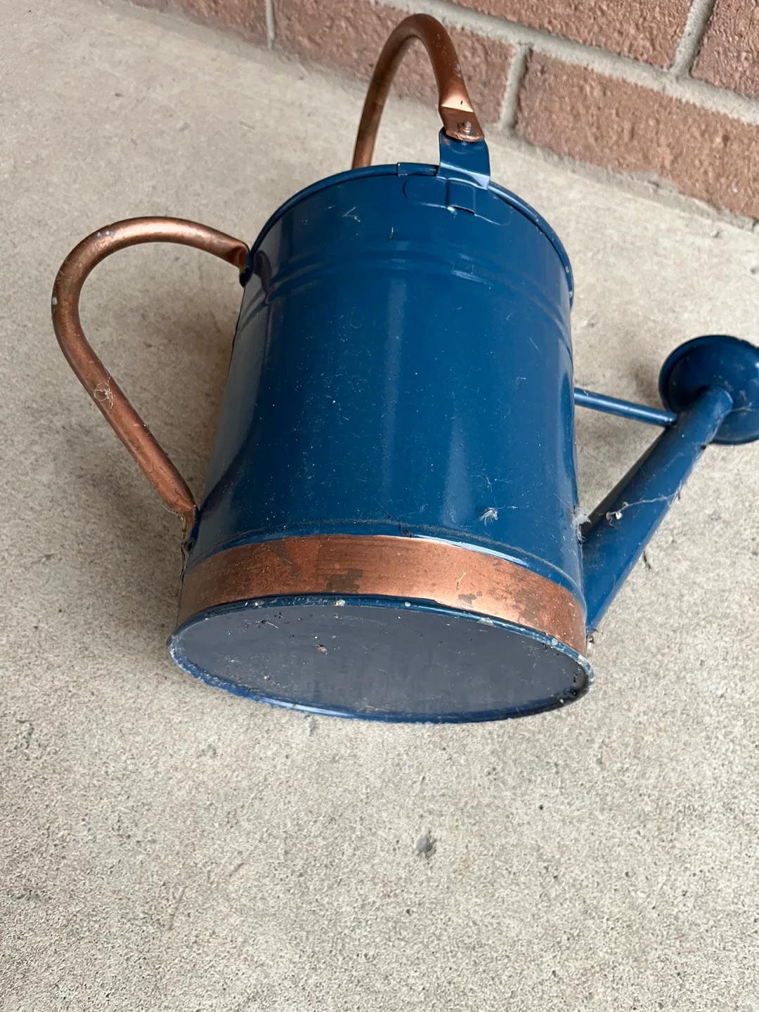 Blue Watering Can with Copper Accents image indicator(4)