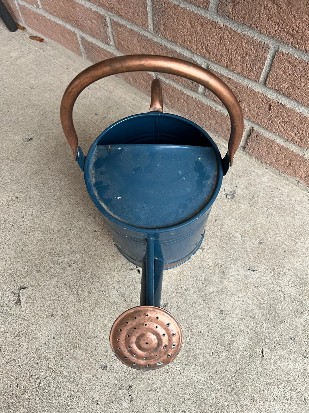 Blue Watering Can with Copper Accents image indicator(3)