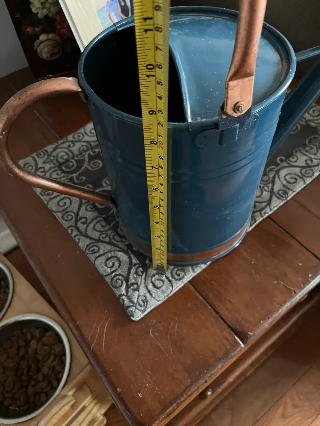 Blue Watering Can with Copper Accents image indicator(8)