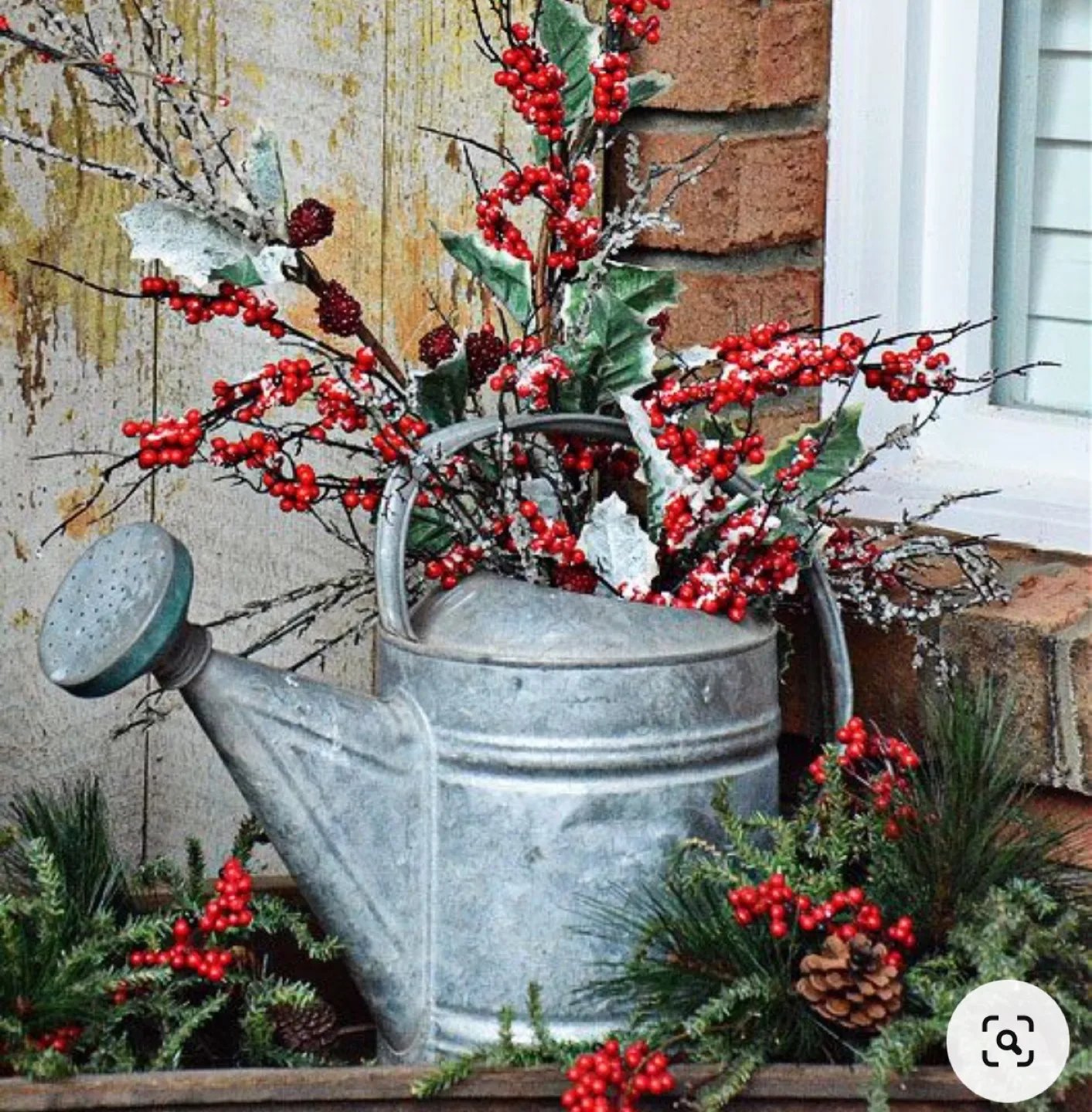 Blue Watering Can with Copper Accents image indicator(9)