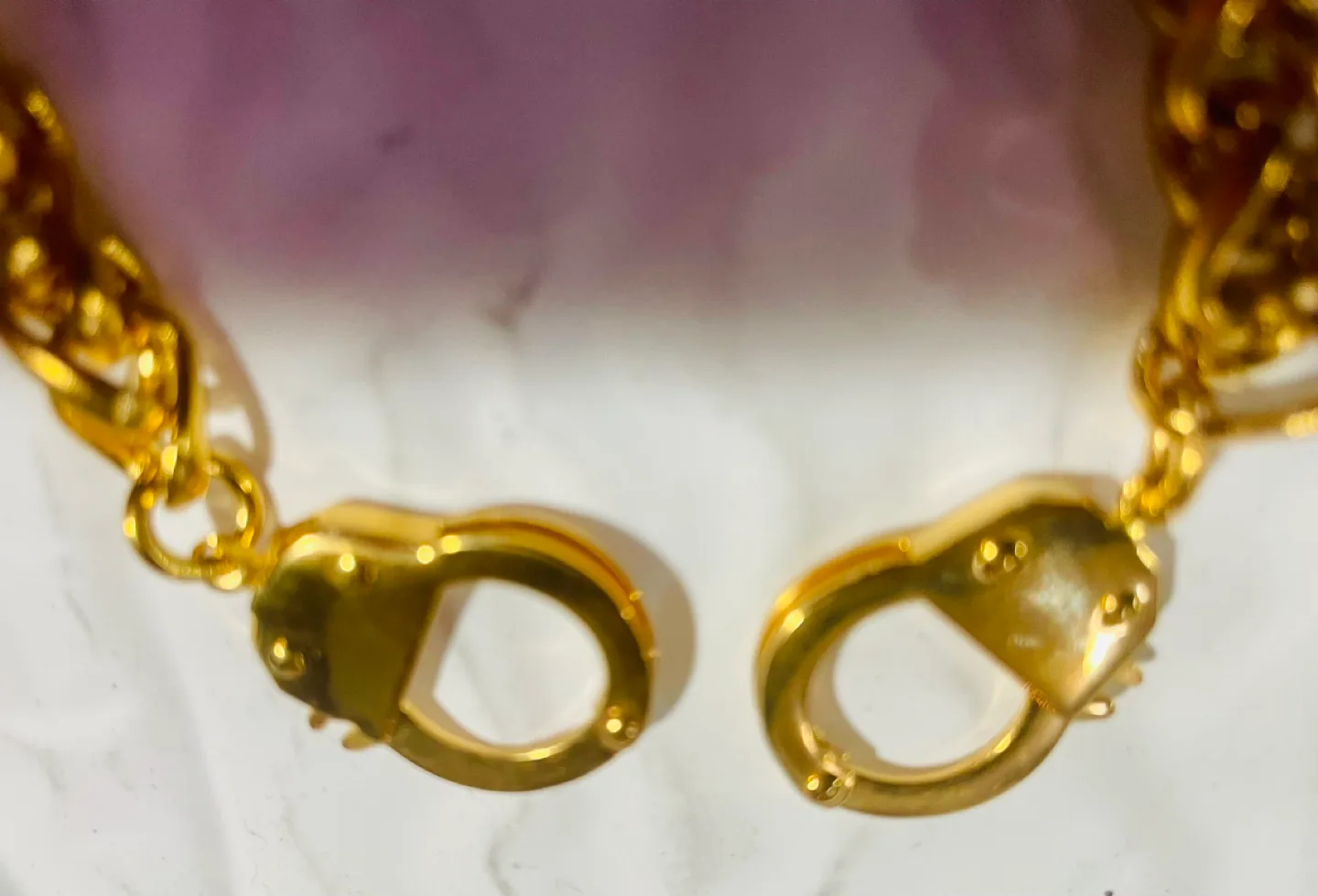 Joseph Nogucci Golden Handcuff Bracelet image indicator(4)