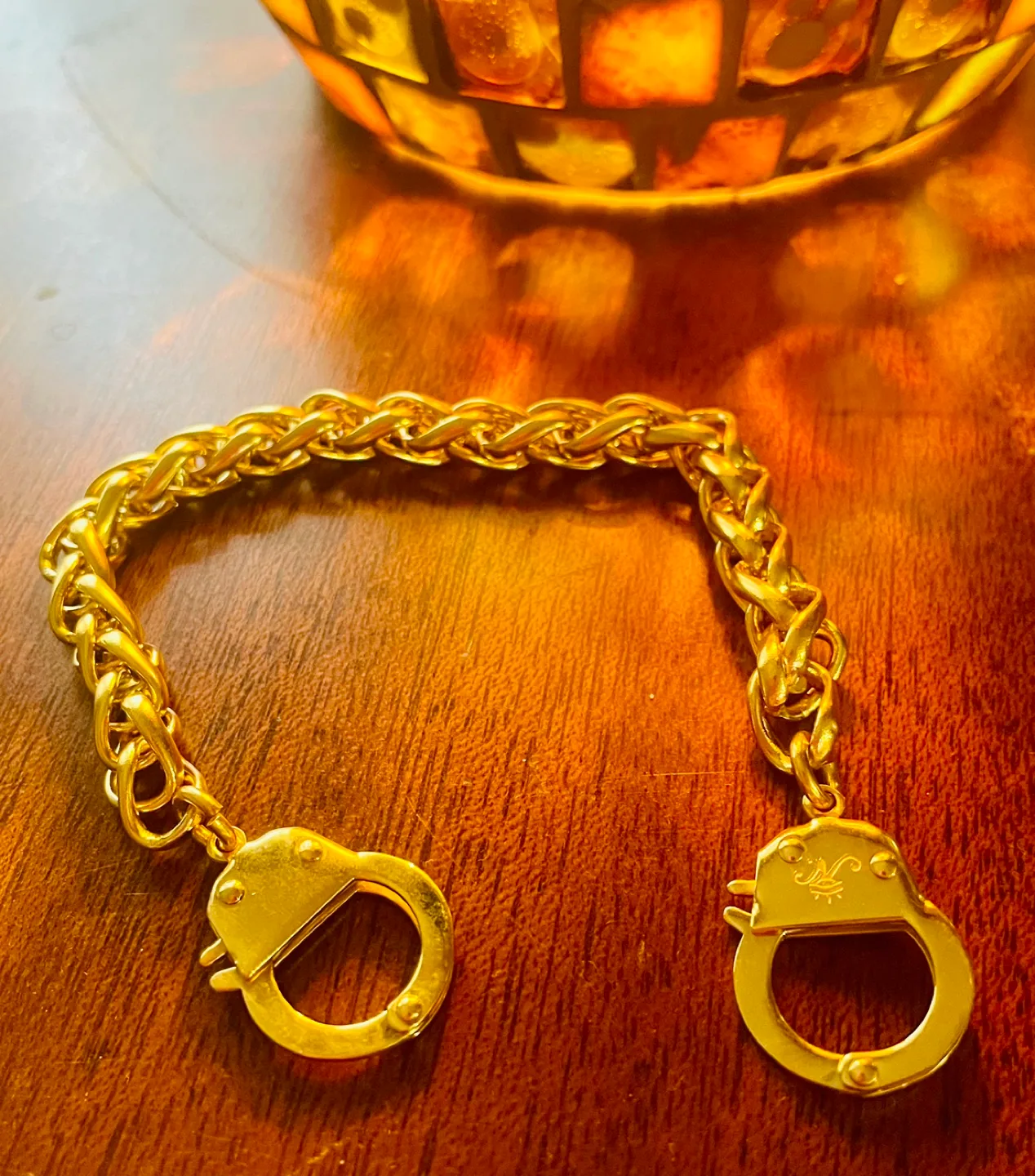 Joseph Nogucci Golden Handcuff Bracelet image indicator(2)