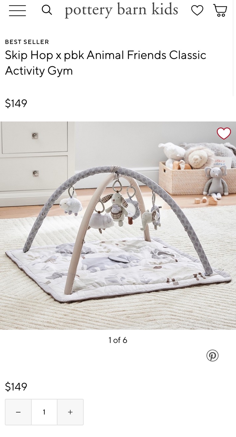 Pottery Barn Kids Animal Friends Classic Activity Gym - photo 5