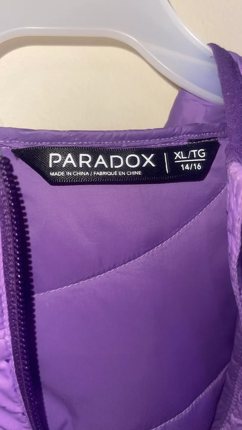 Paradox Purple Hooded Jacket Size XL/TG 14/16 image indicator(3)