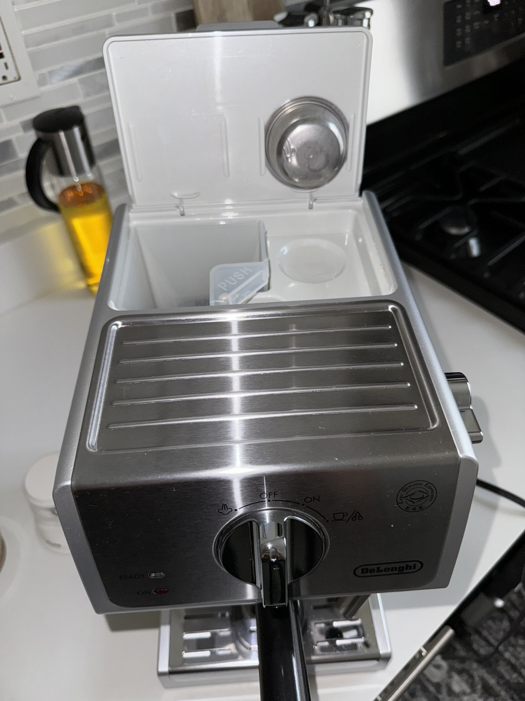 De'Longhi.Espresso Machine.Adjustable Cup Shelf,Milk Frother - photo 2