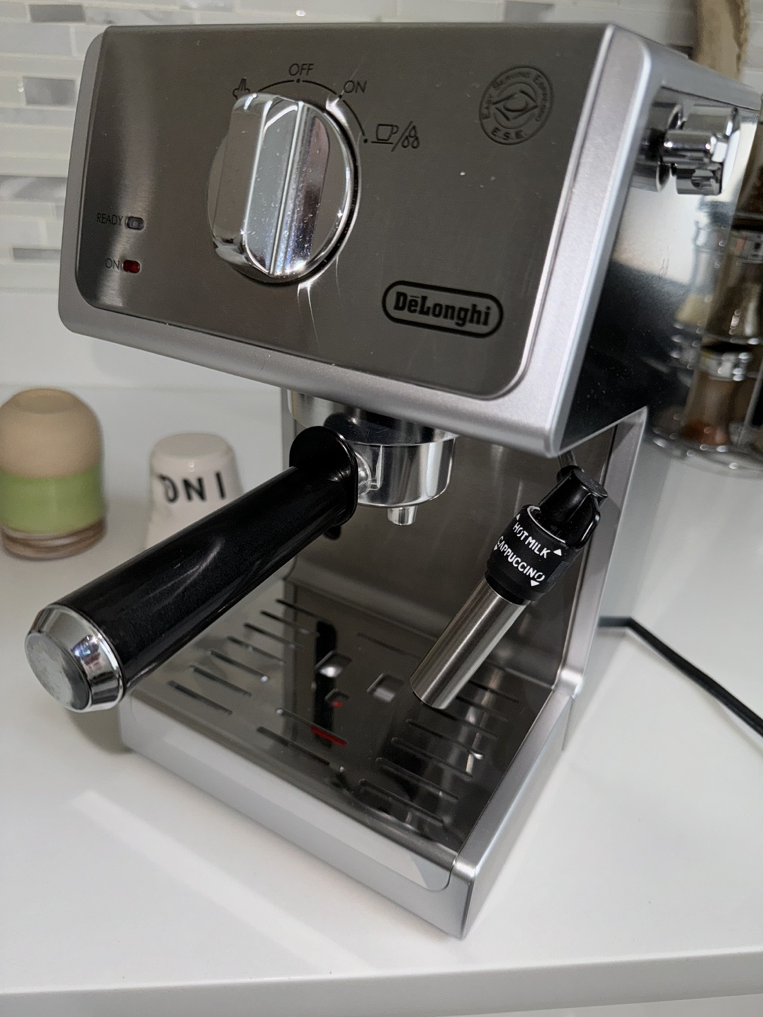 De'Longhi.Espresso Machine.Adjustable Cup Shelf,Milk Frother