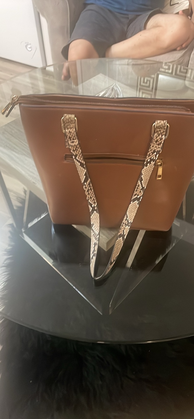 Brown Snakeskin Tote Bag - photo 2