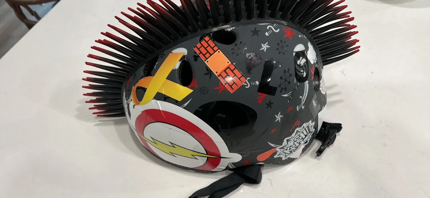 Kids Bike Helmet with MoHawk image indicator(2)