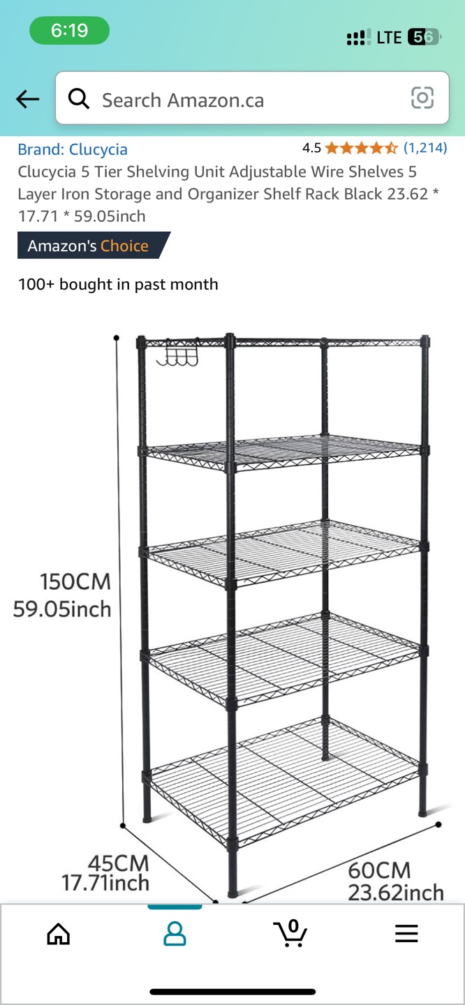Black shelf