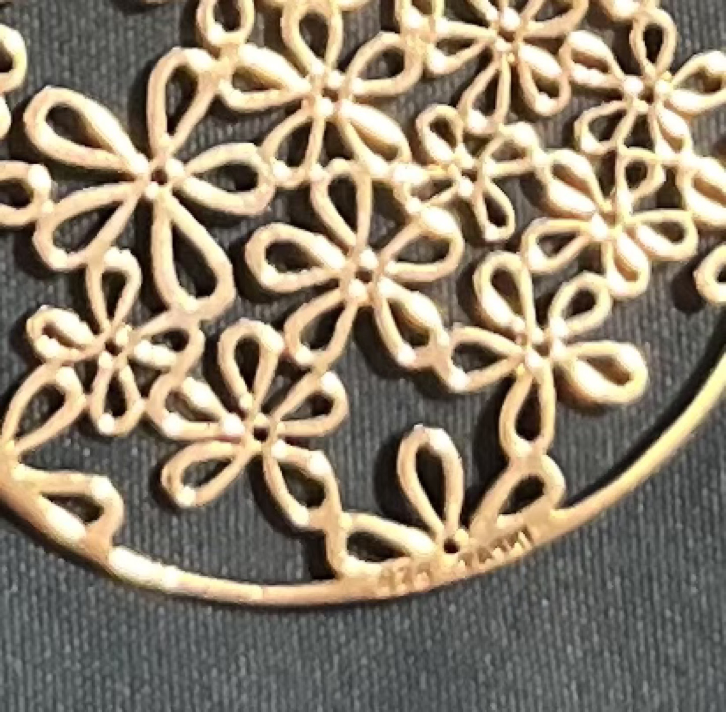 925 Sterling Silver Flower Pendant - photo 3