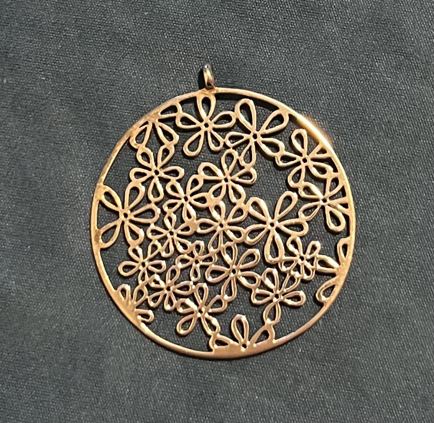 925 Sterling Silver Flower Pendant - photo 2