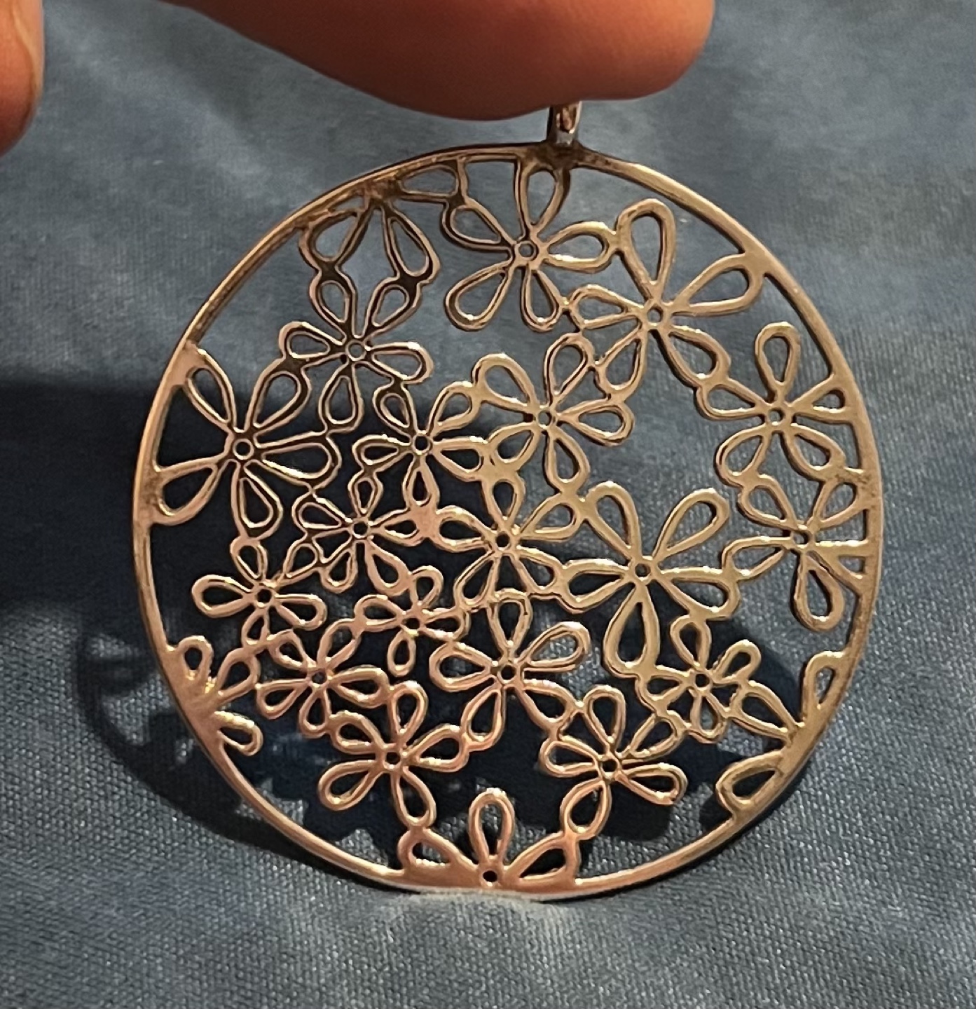 925 Sterling Silver Flower Pendant - photo 4