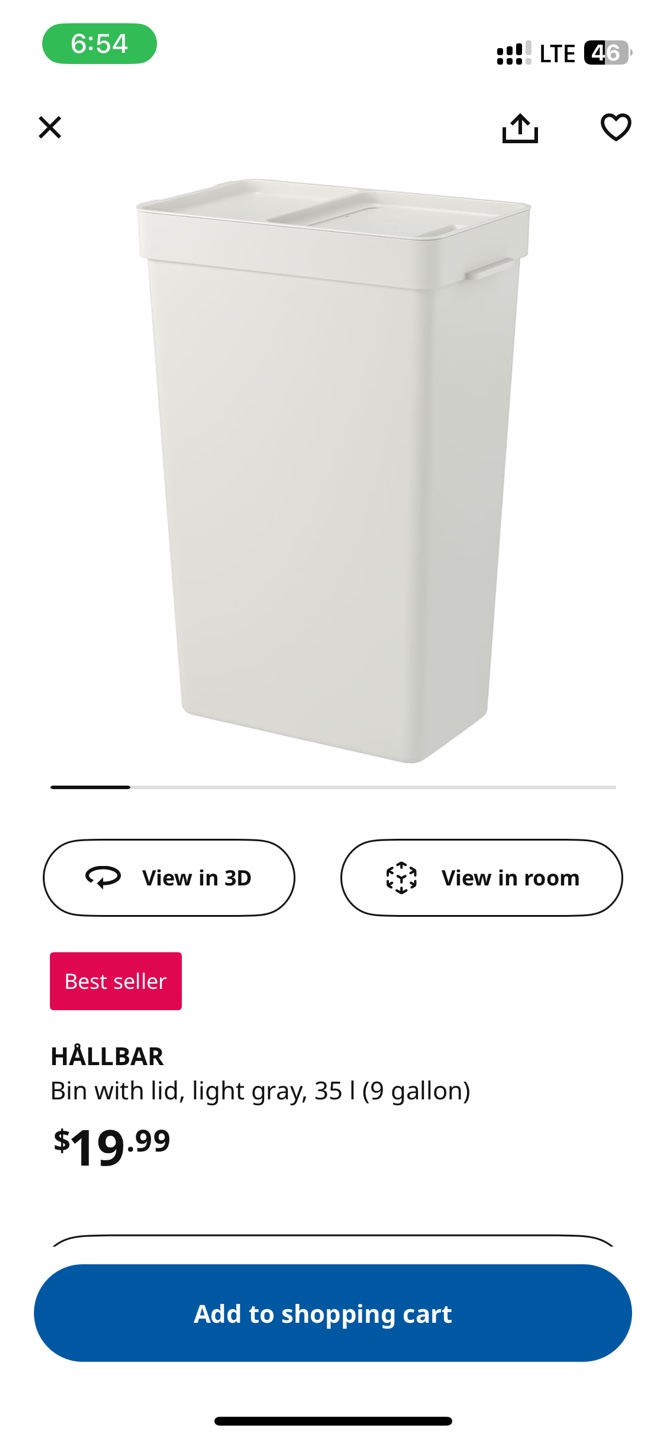 IKEA Trash can with lid, 35L × 2 - photo 4