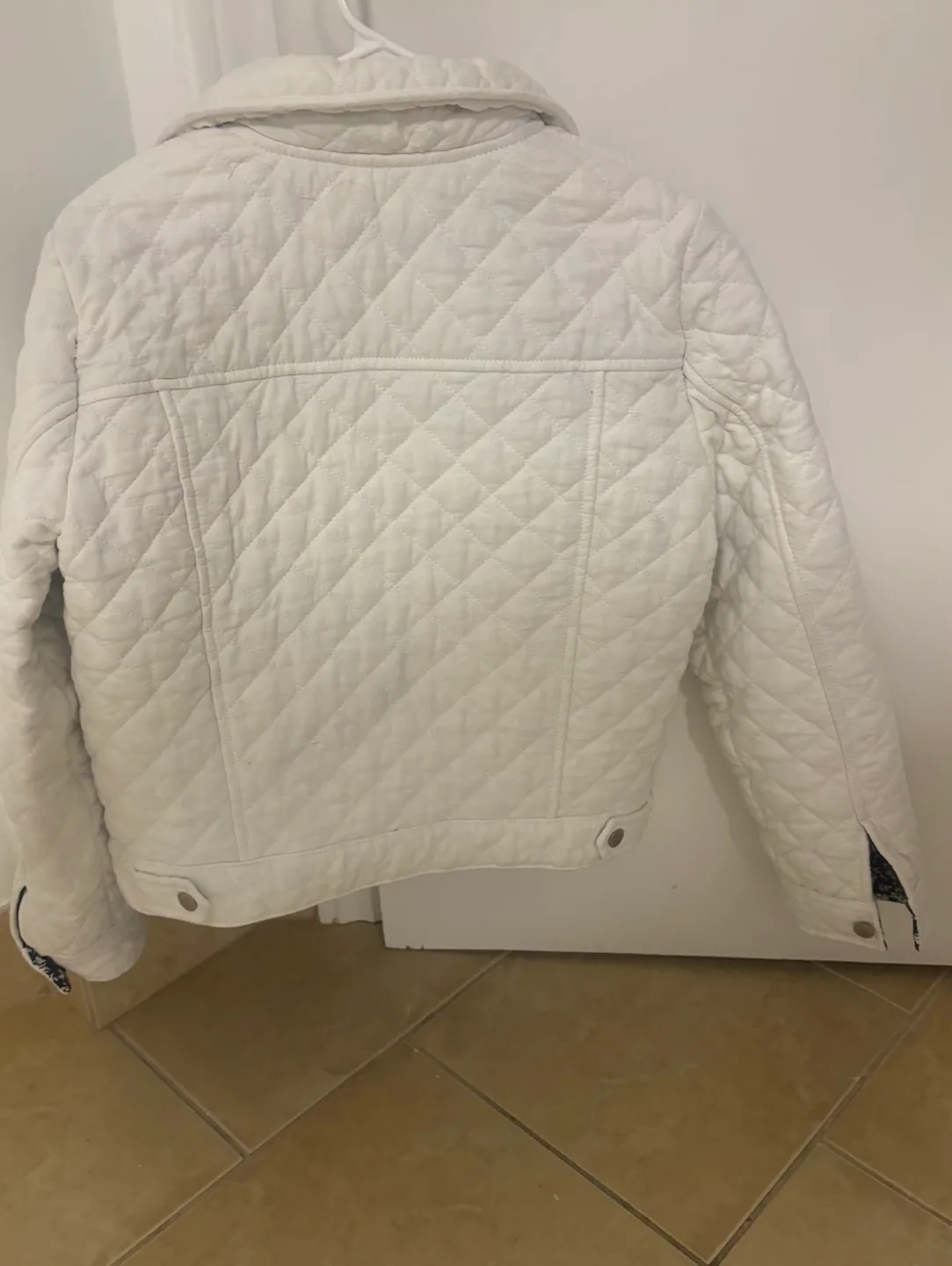 Joe Fresh White Quilted Jacket image indicator(2)