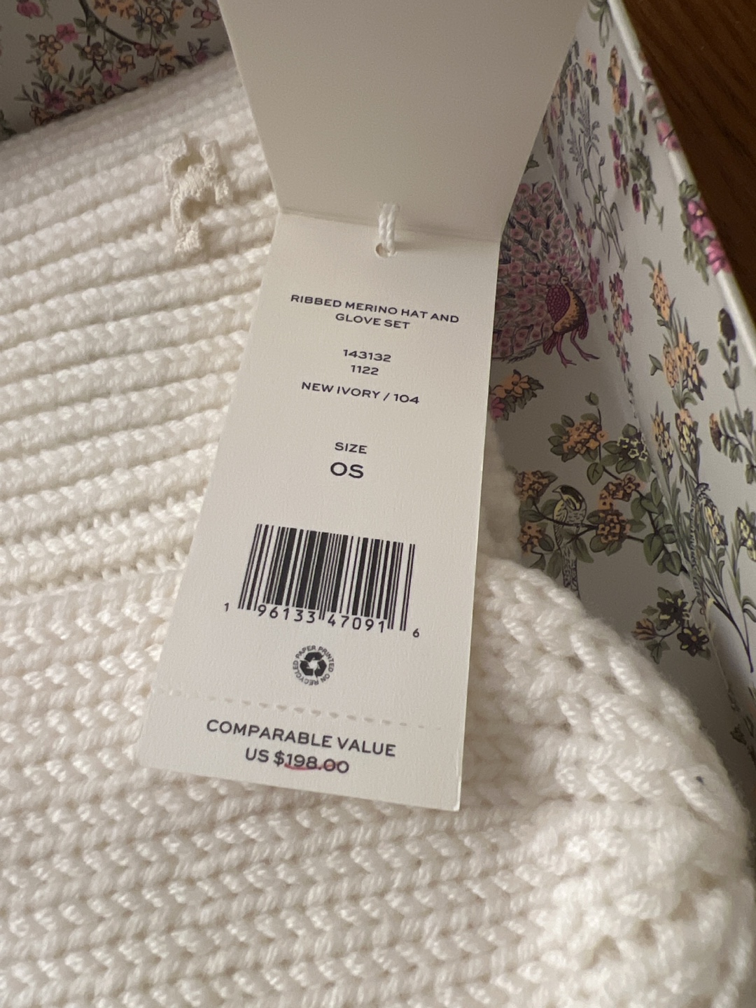 Tory Burch Ribbed Merino Hat and Glove Set - photo 3