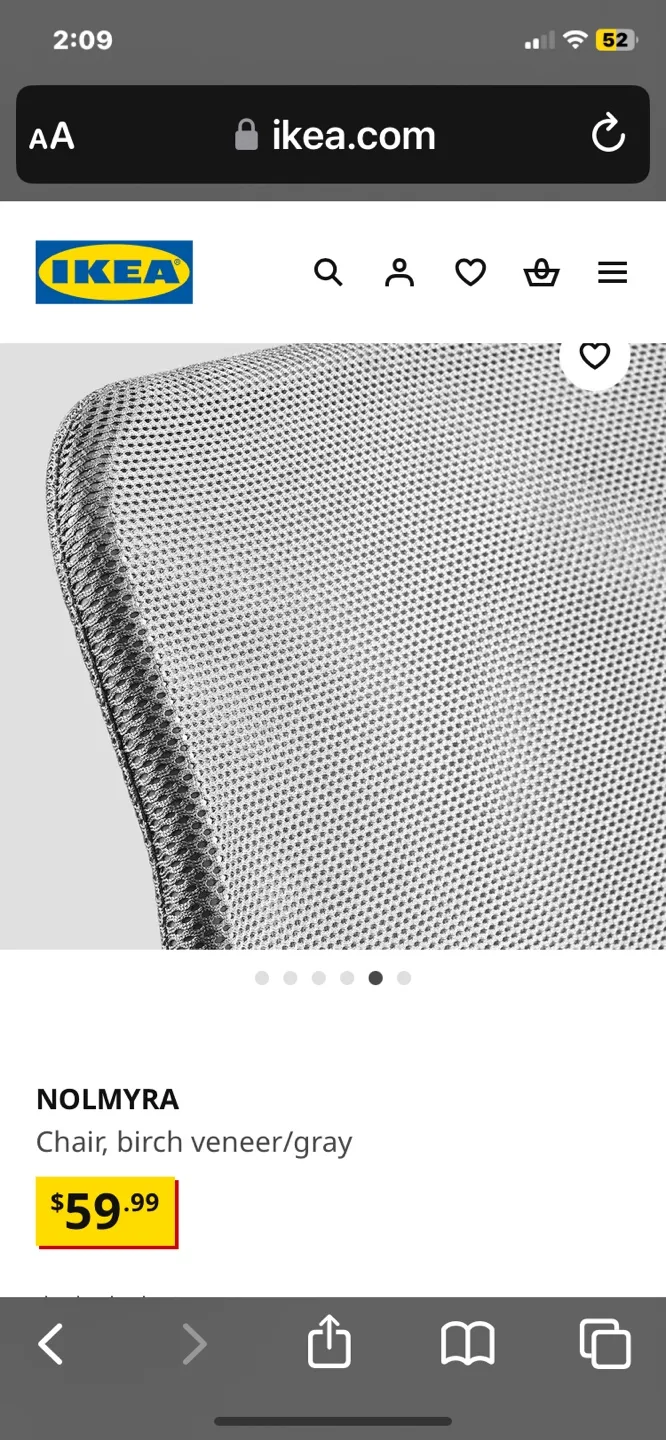 2 IKEA NOLMYRA Chairs image indicator(3)