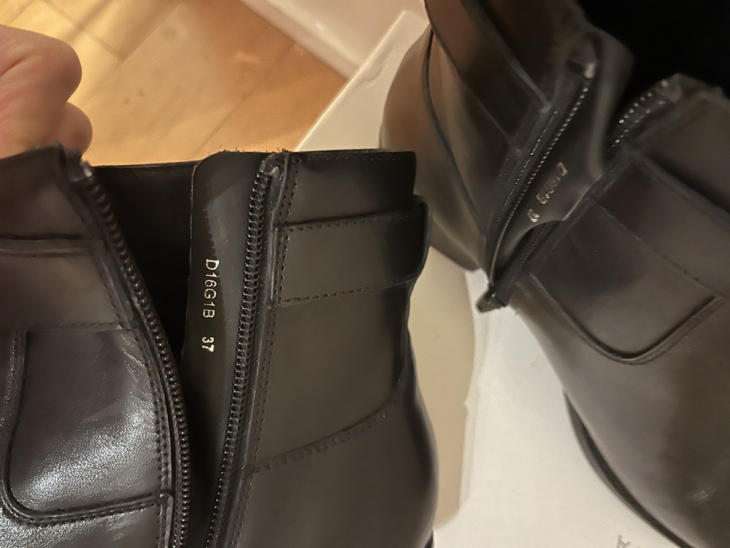 Geox Black Leather Ankle Boots - photo 5