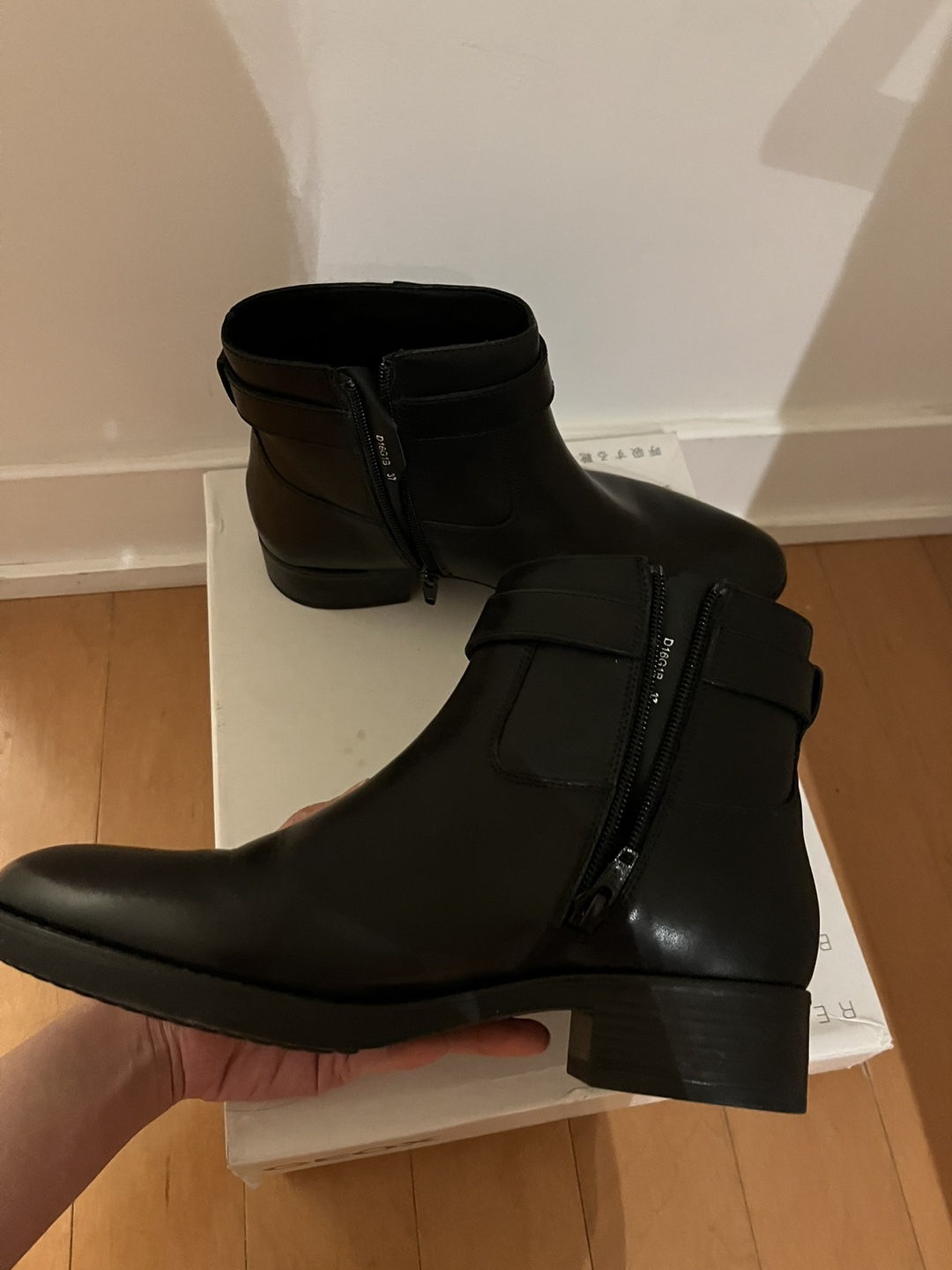 Geox Black Leather Ankle Boots - photo 4