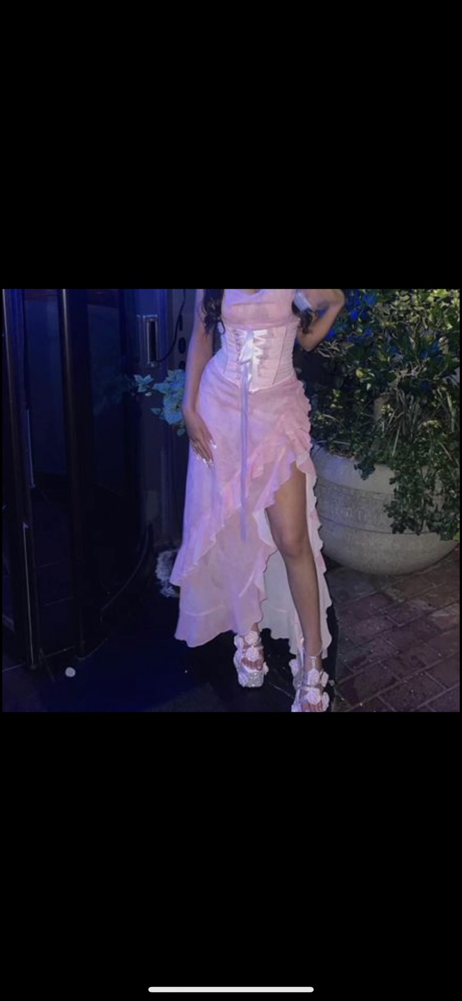 I.AM.GIA Pink Elegant Corset Dress with Matching Heels - photo 5