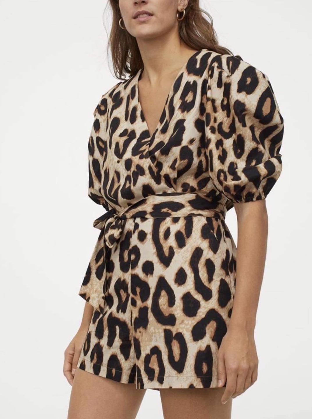 H&M Leopard Print Jumpsuit