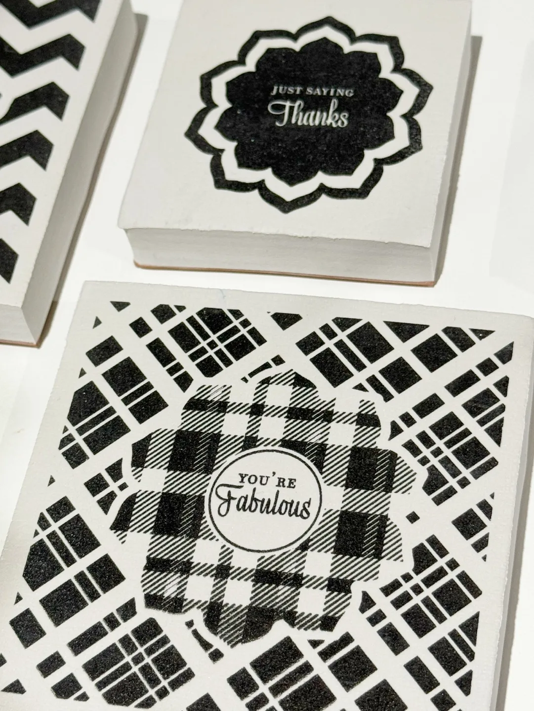 Rubber and clear stamps with unopened Stampology Ink Pad image indicator(3)