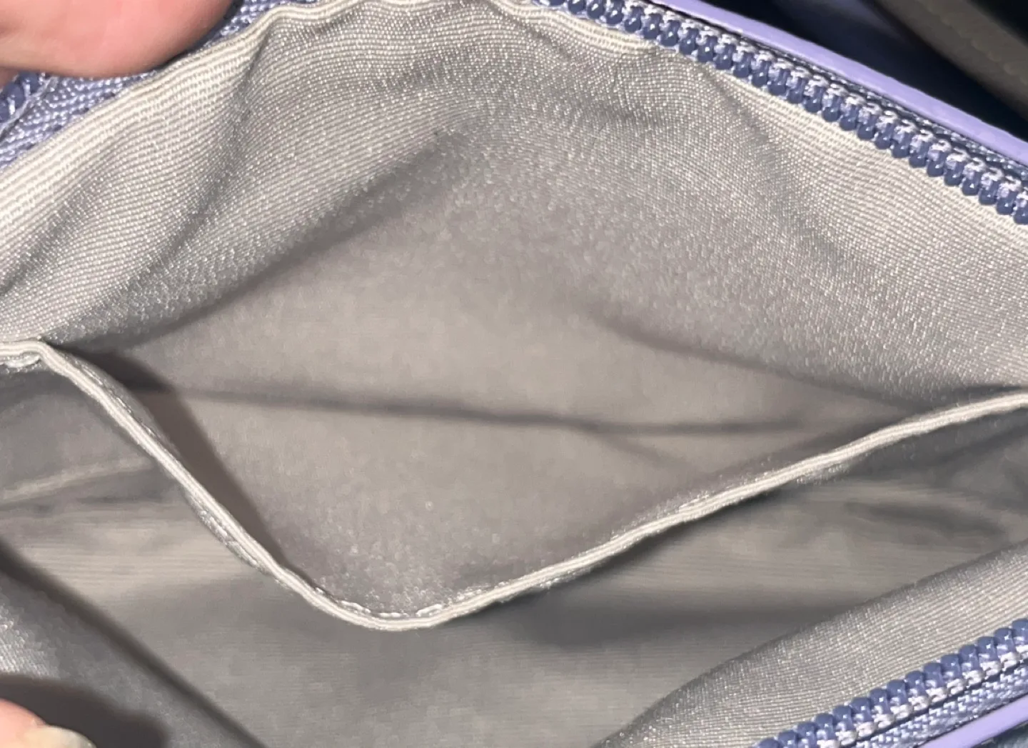 Coach monogram lilac wristlet with grey trim image indicator(4)