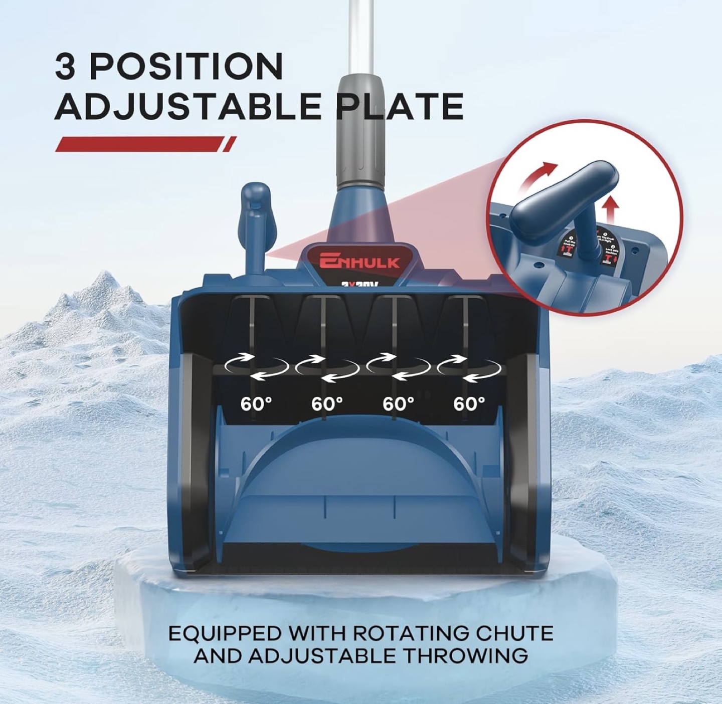 New Enhulk 40V 13.2inch cordless snow shovel - photo 4