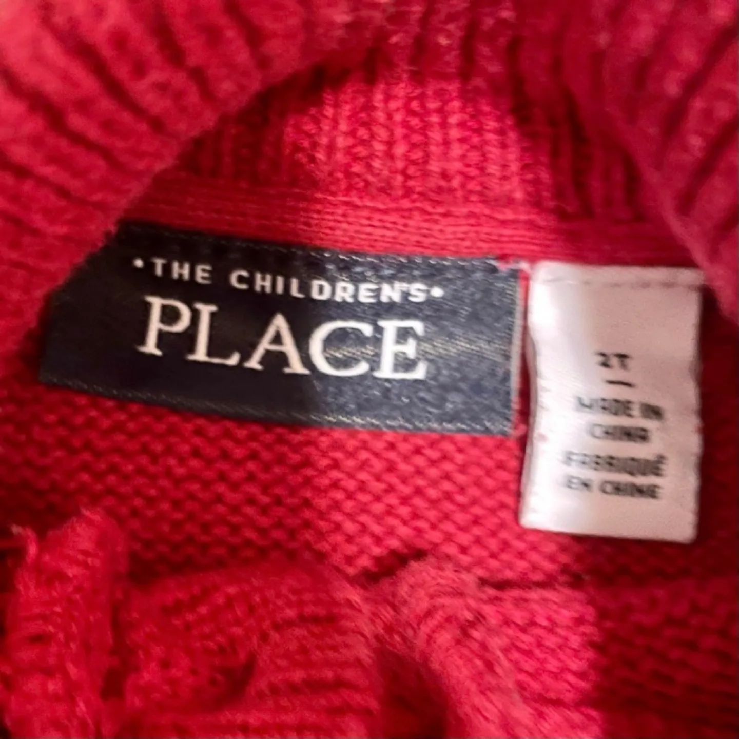 Children's Place Red Sweater. Size 2T. image indicator(3)