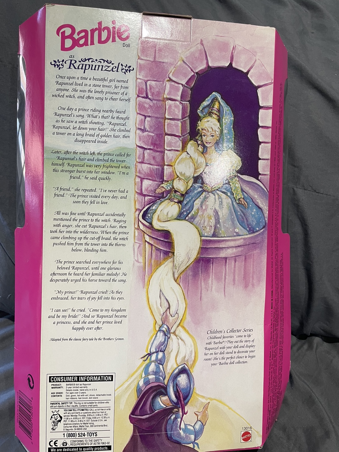 1994 Barbie Rapunzel Doll Children's Collector Series - photo 2