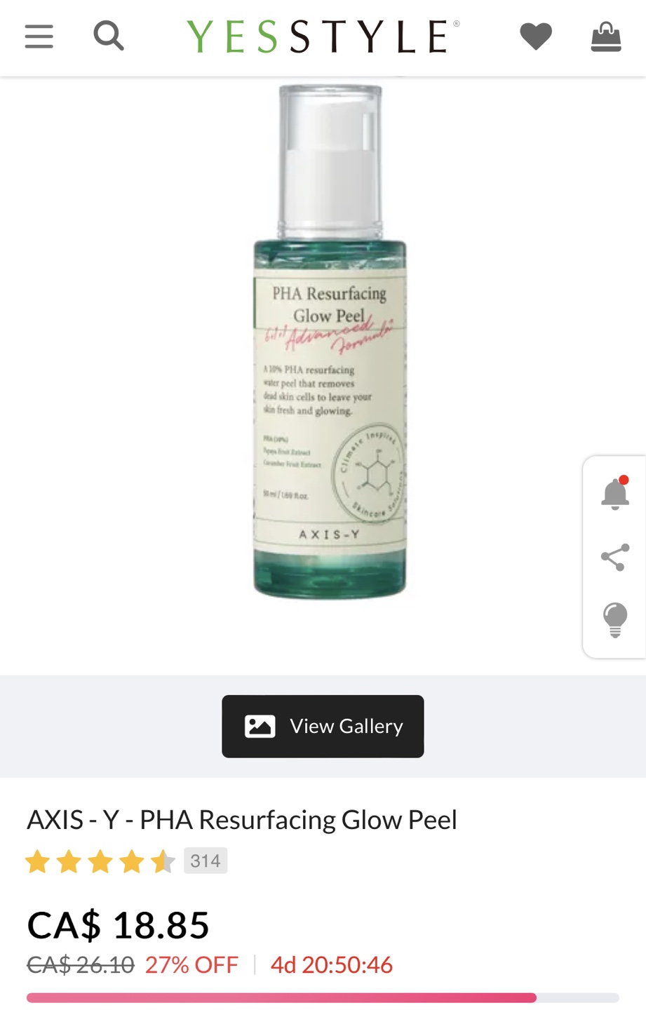 Korea Skincare | AXIS-Y PHA Resurfacing Glow Peel - photo 3