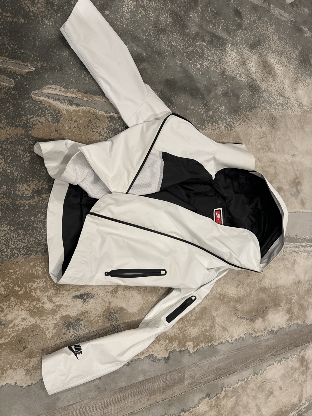 Nike White Jacket with Black Accents