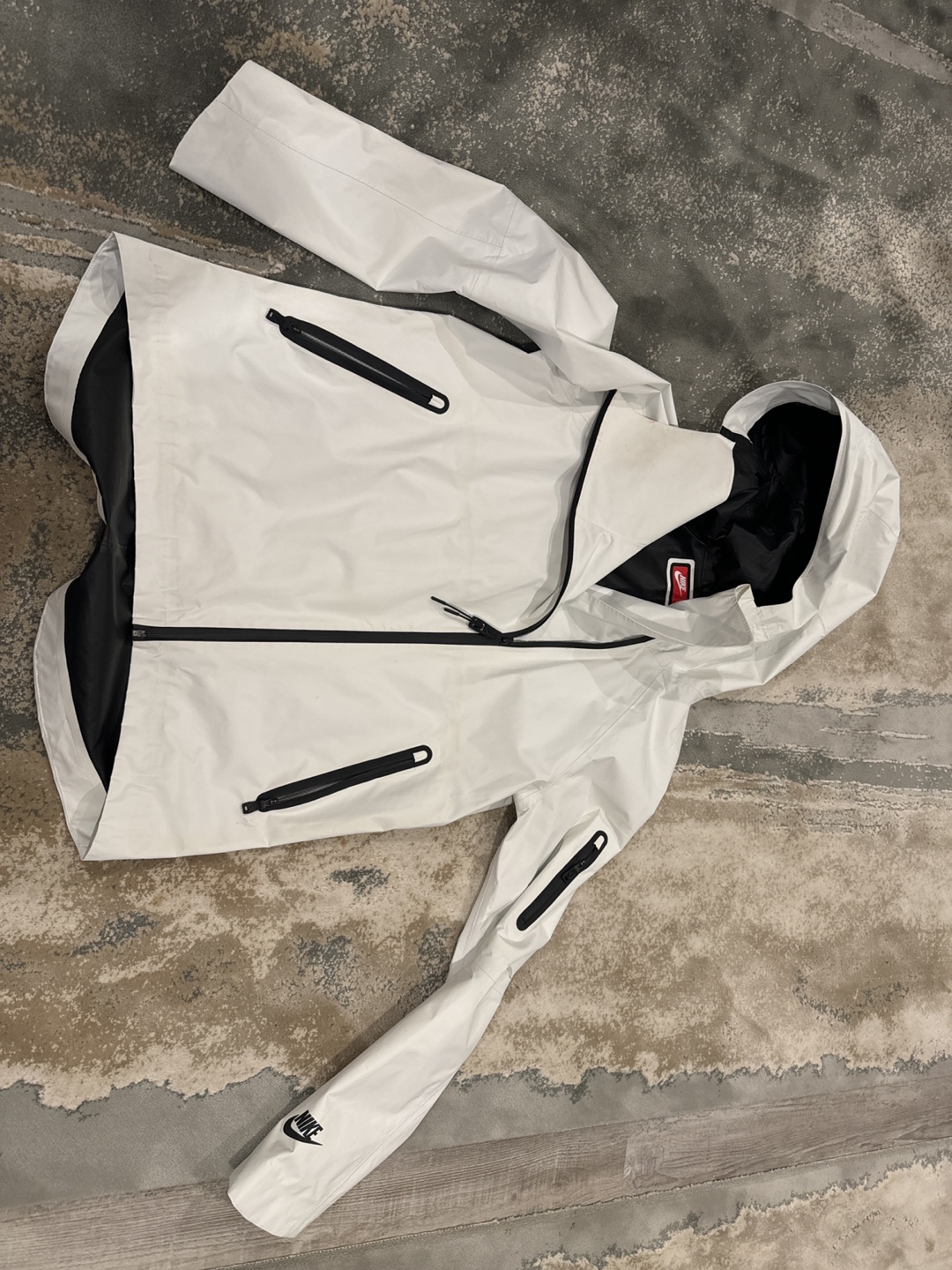 Nike White Jacket with Black Accents - photo 2