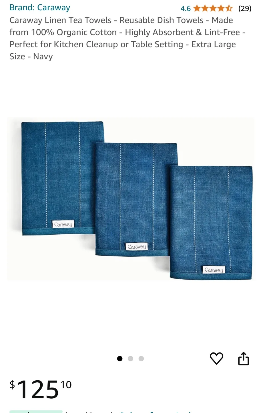 🍓NEW! REG $60 CARAWAY Luxury Kitchen Towels (Set of 2) REG $60 image indicator(4)