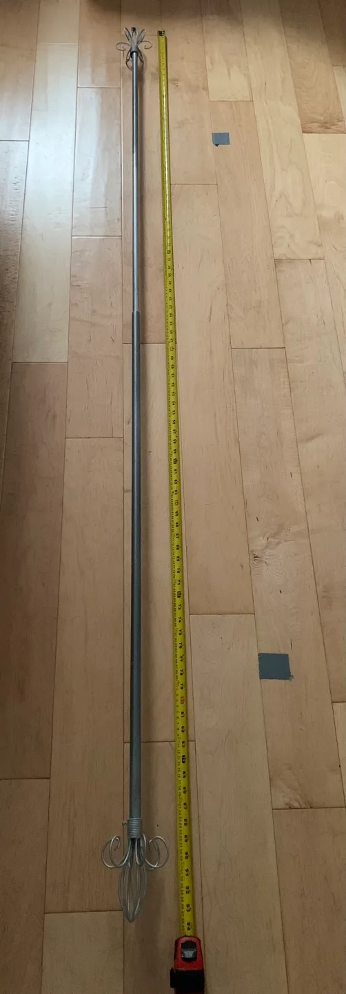 Matte silver gray Curtain Rod image indicator(3)