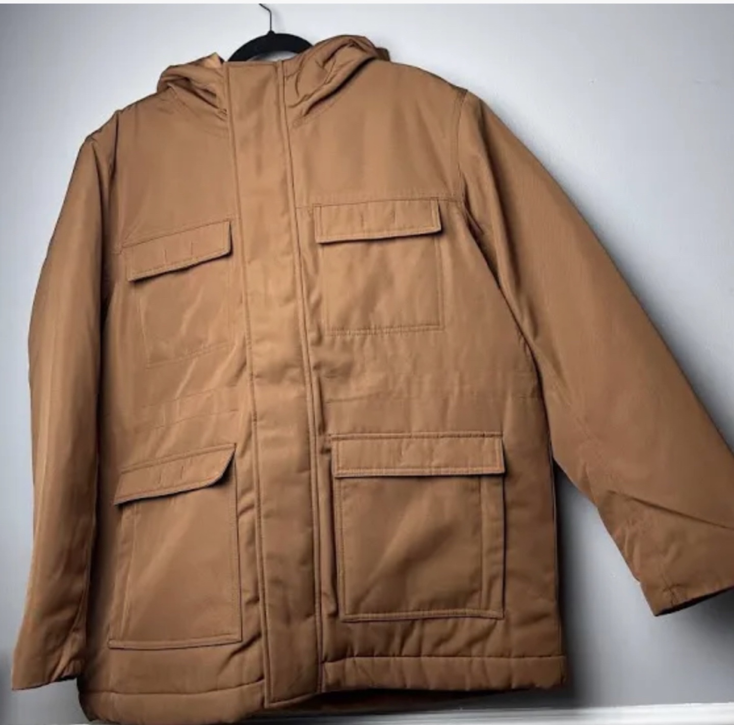 Amazon Aware Men's Lined Parka, Toffee Brown, XL