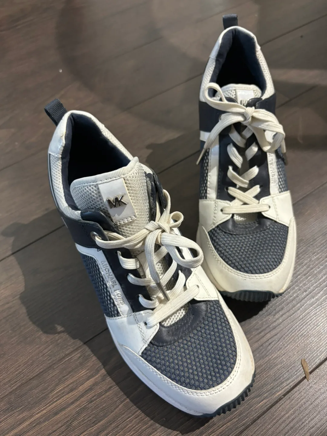 Michael Kors White and Blue Sneakers image indicator(2)