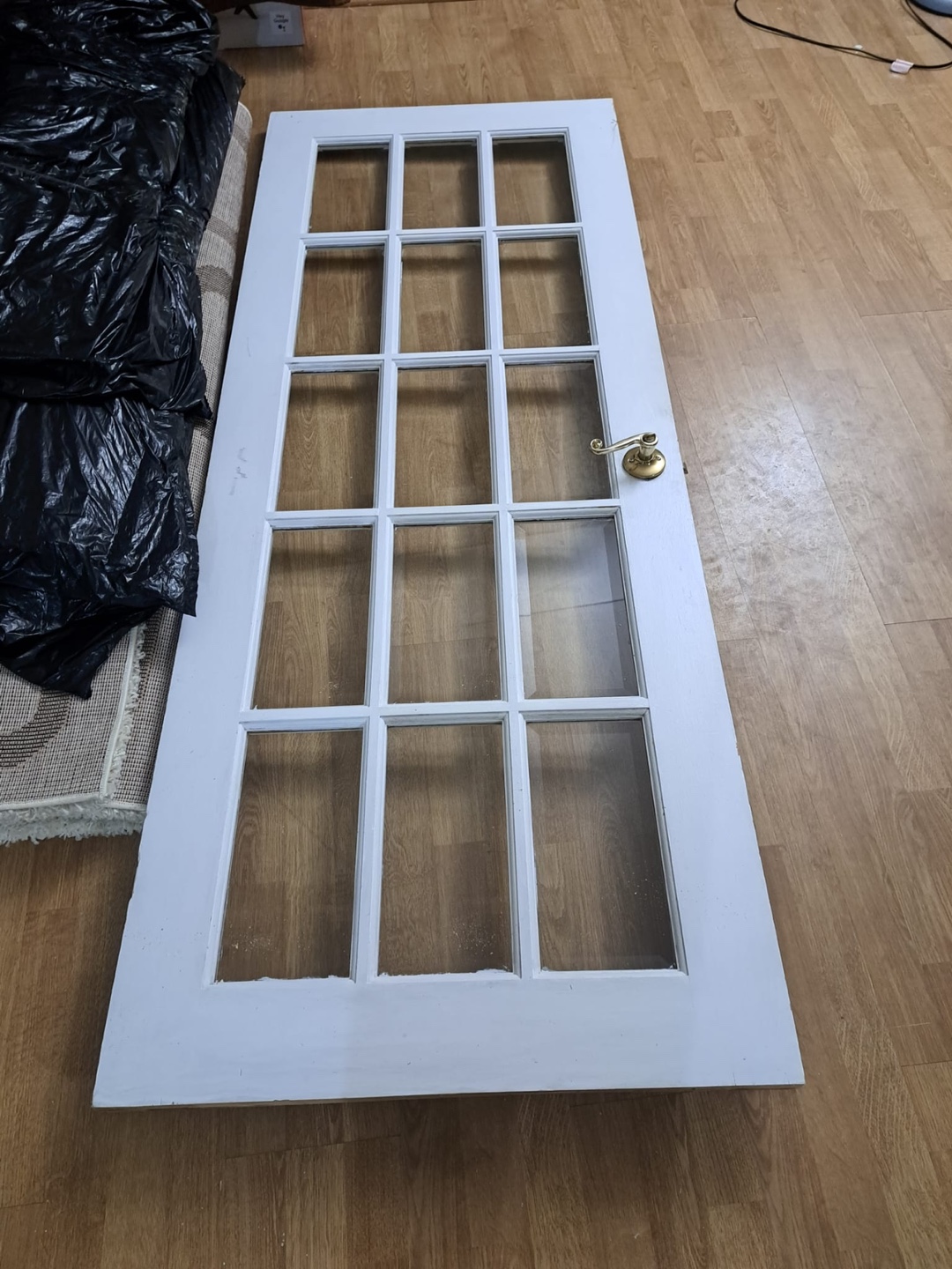 White French door