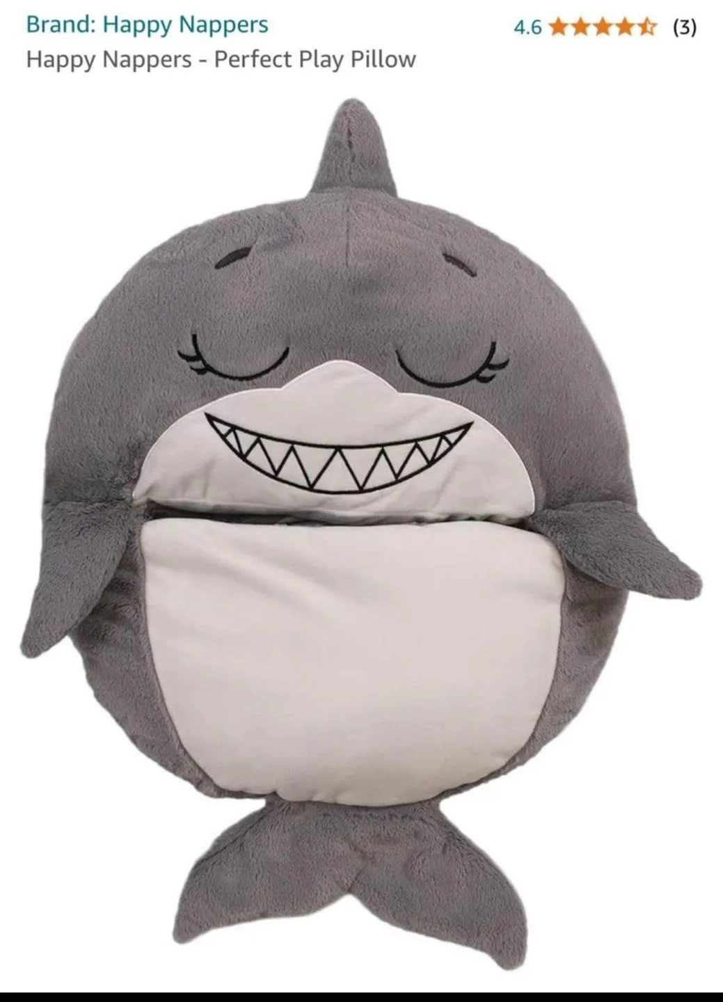 Happy Nappers sleeping bag grey shark image indicator(5)