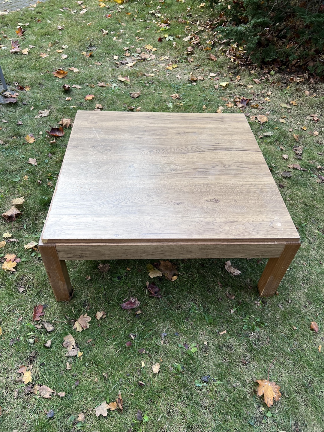 Square Wooden Coffee Table #freecycle - photo 2