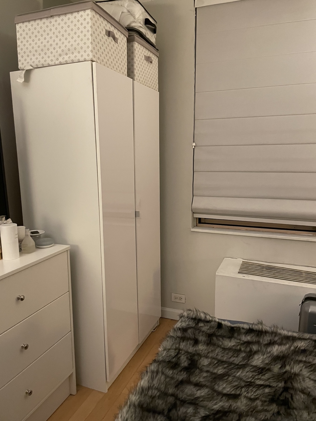 Modern high gloss wardrobe with Shelves and Drawers - photo 2