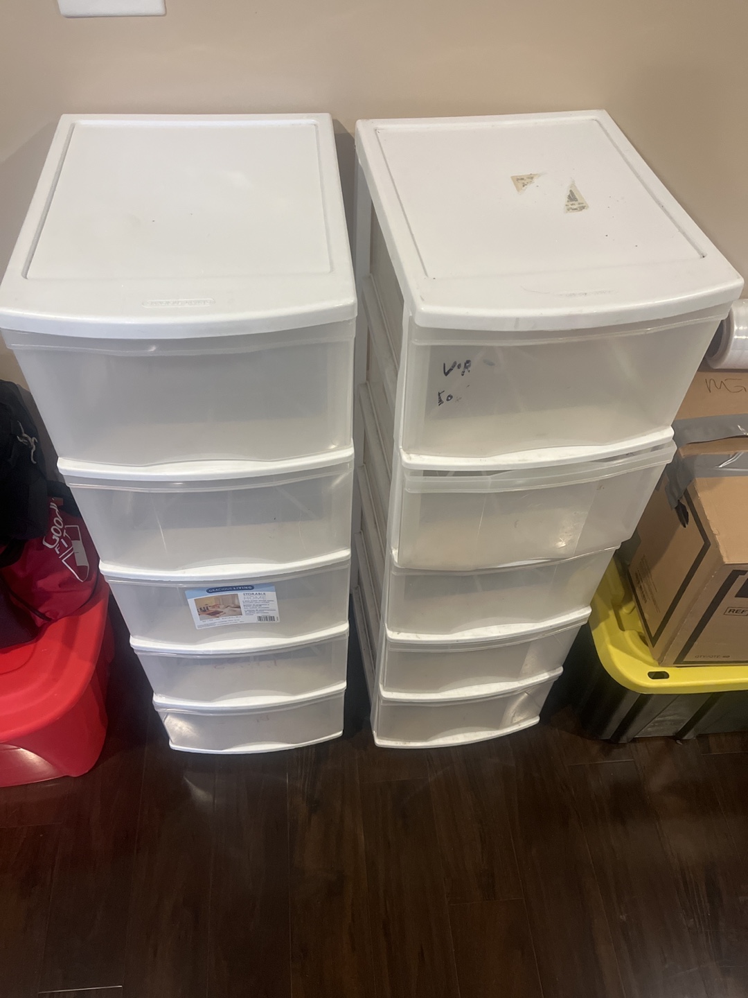 2x 5-Drawer Storage Units - photo 2