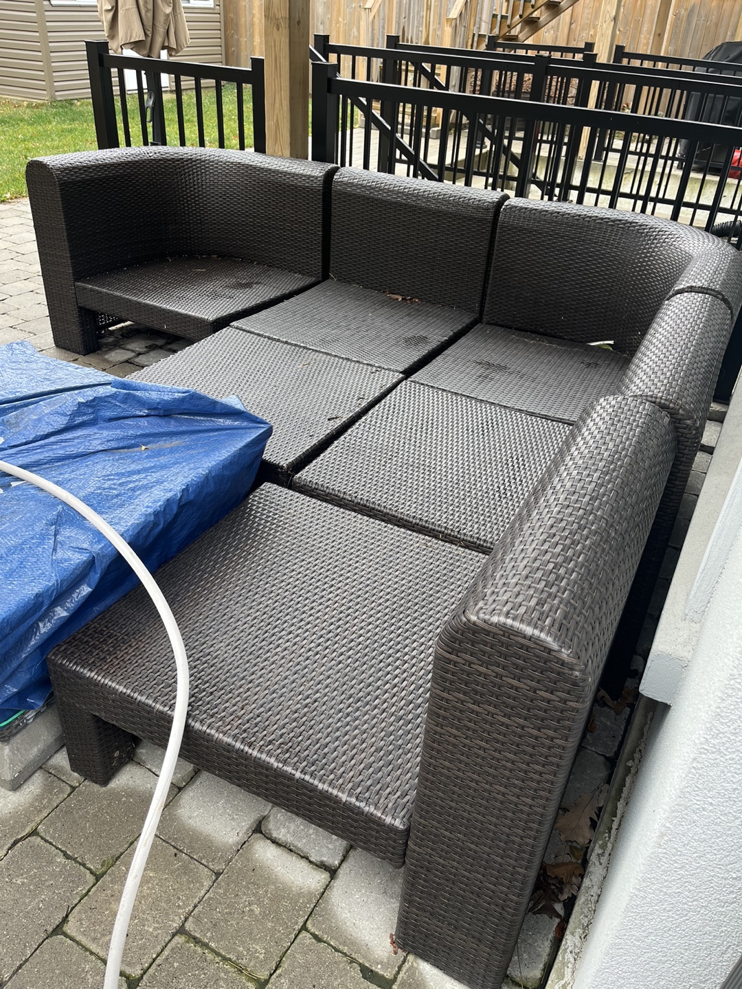 Wicker Patio Sectional - photo 2