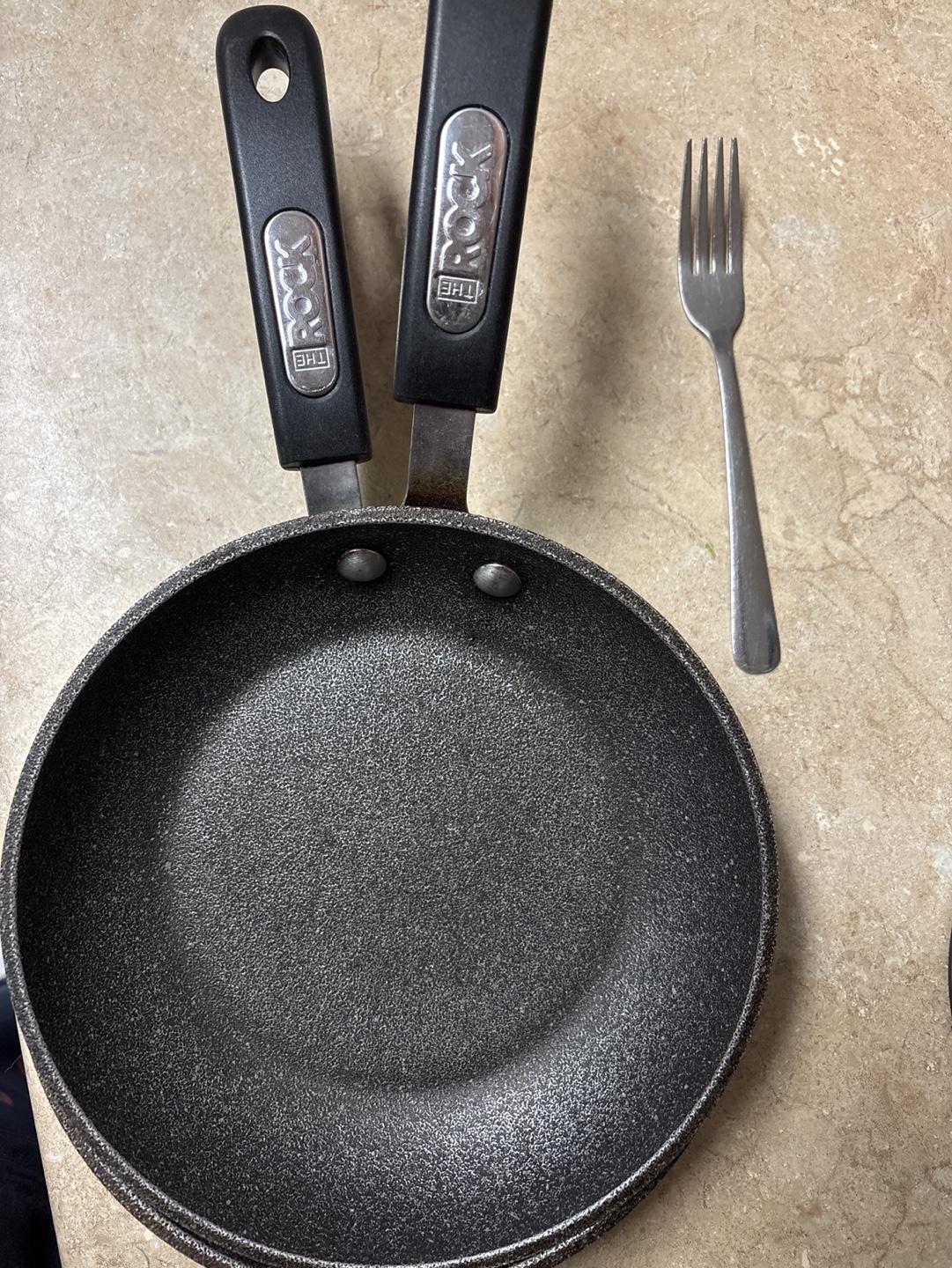 #FREECYCLE. The Rock 8 Inch Frying Pan set of 2