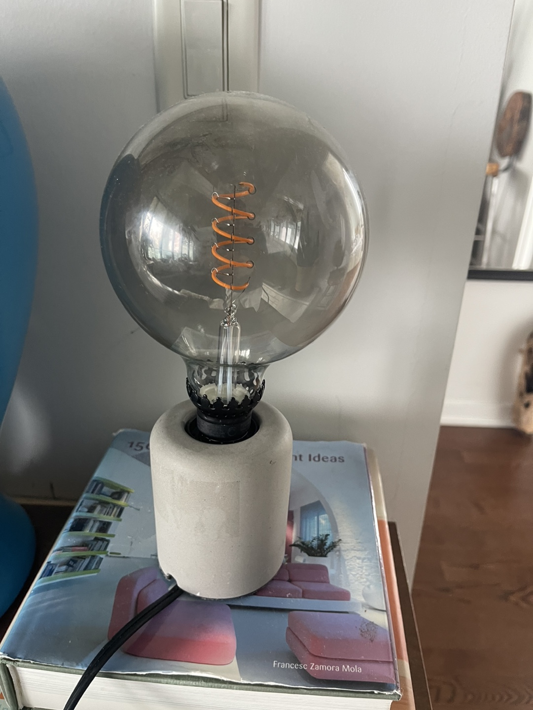 Concrete Edison Bulb Table Lamp